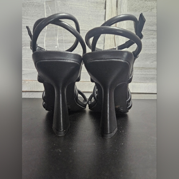 BP Nordstrom Ashlyn Square Toe Strappy Sandal In Black Size - Picture 8 of 11